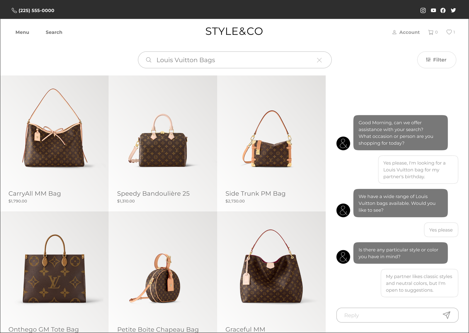 Algolia Generative Commerce hero